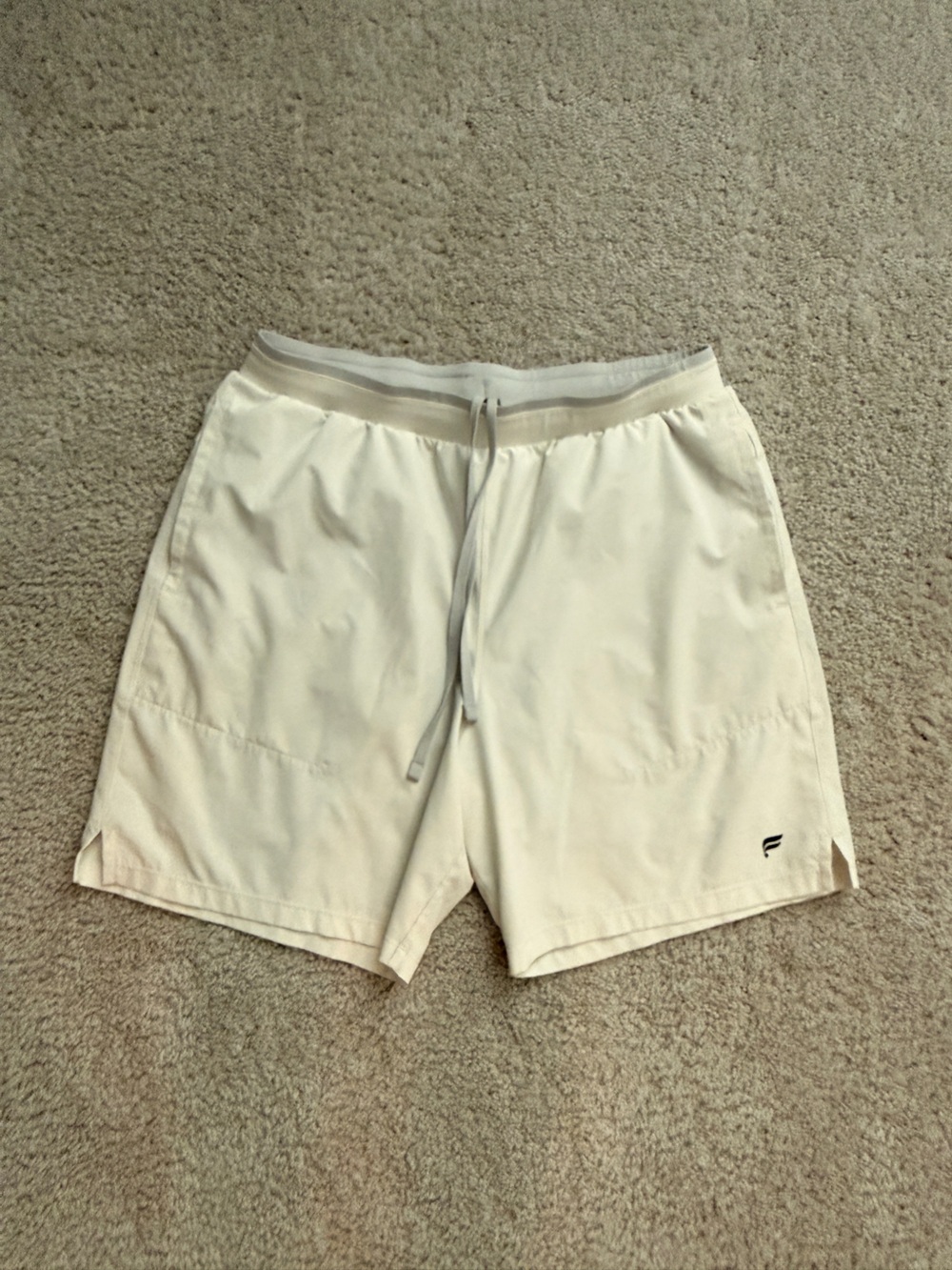 Men's White Athletic Shorts - Lightweight Performance